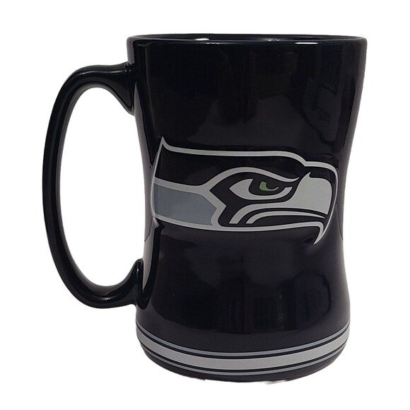 NFL Other - 2015 NFL Seahawks Coffee Mug 14 fl oz Navy Grey Licensed Ceramic Boelter Brands